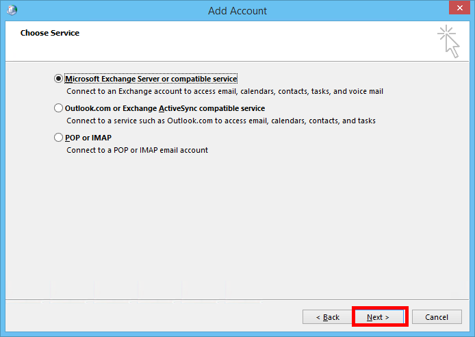 Configuración Manual de Exchange 2013 en Outlook 2013 - Preguntas  Frecuentes - FAQ - IPAXES - Servicios Administrados de TI