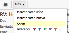 Marcar correo como Spam